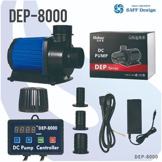 1ヶ月保証：HSBAO DEP-8000 8000L/H　DCポンプ　水中ポンプ(アクアリウム)