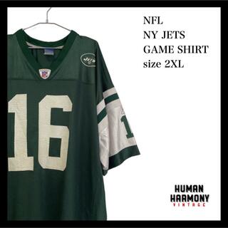 NFL ニューヨーク・ジェッツ NY JETS ゲームシャツ 古着(Tシャツ/カットソー(半袖/袖なし))