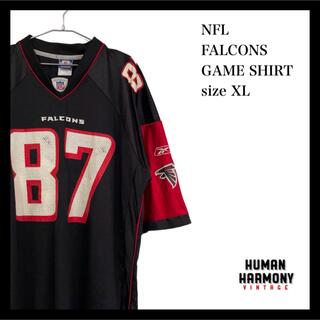 NFL ファルコンズ FALCONS ゲームシャツ 古着(Tシャツ/カットソー(半袖/袖なし))