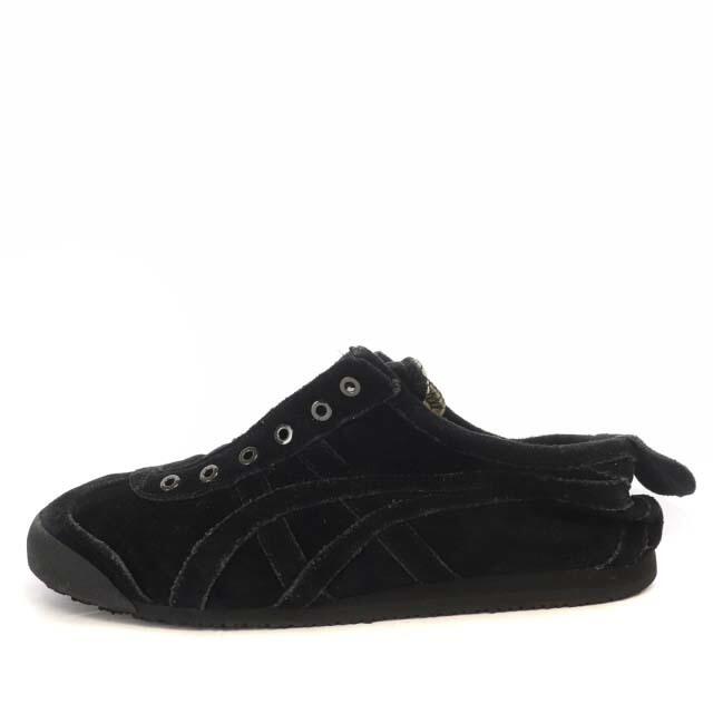 Onitsuka Tiger(オニツカタイガー)のオニツカタイガー スリッポン スニーカー スエード 38 24.0cm 黒 レディースの靴/シューズ(スニーカー)の商品写真