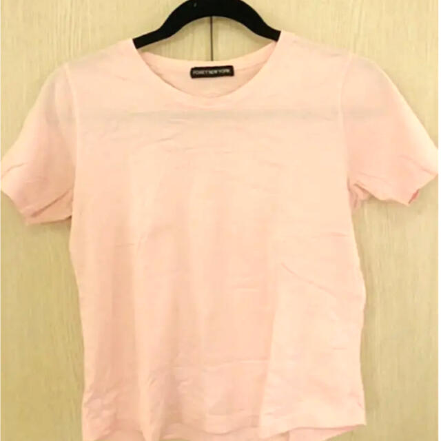 FOXEY(フォクシー)のフォクシーニューヨーク　ピンクTシャツ レディースのトップス(Tシャツ(半袖/袖なし))の商品写真