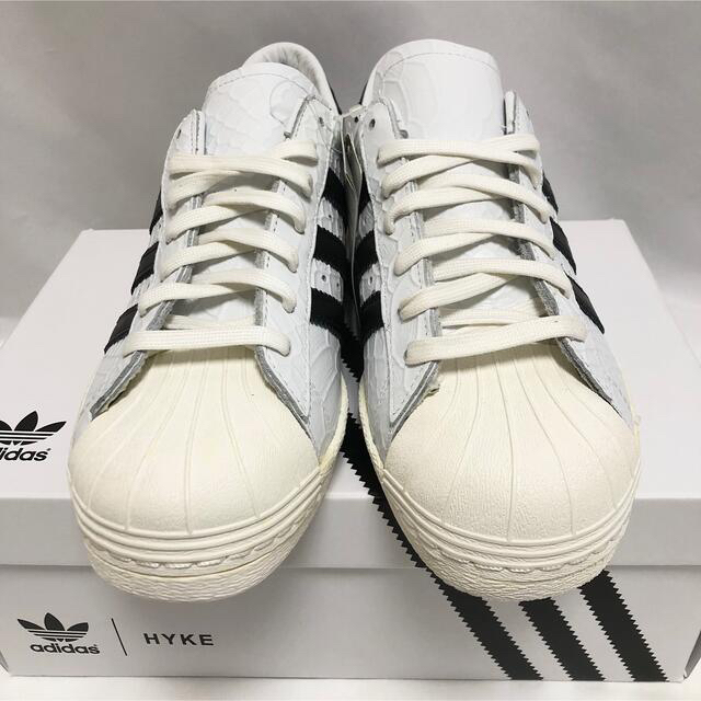 新品 adidas ハイク hyke スーパースター スニーカー 白黒 ホワイト