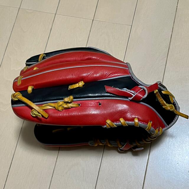 ZETT(ゼット)のZETT 源田モデル 軟式 小指2本入れ 袋付き 日本製 スポーツ/アウトドアの野球(グローブ)の商品写真