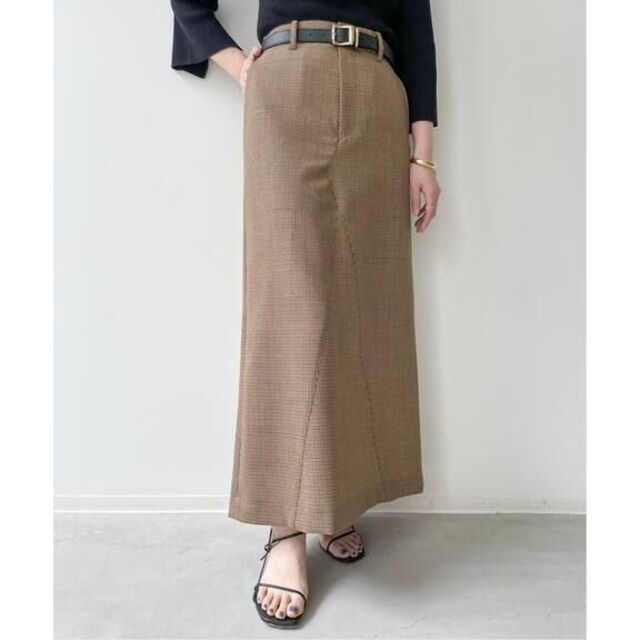 ブラウンサイズCOUTURE DADAM GUNCLUB CHECK LONG SKIRT