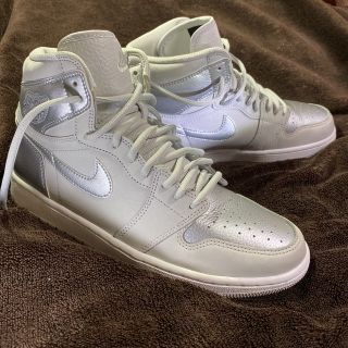 ナイキ(NIKE)の★メタルシルバー★AIR JORDAN 1 HIGH OG •28cm(スニーカー)