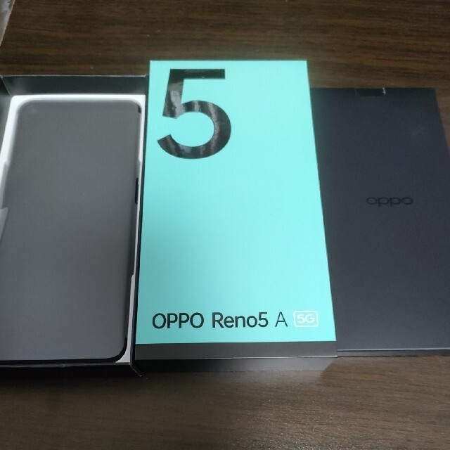 【新品未開封】OPPO Reno5 A シルバーブラック 物理デュアルシム対応版