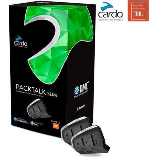 希少 黒入荷! SLIM PACKTALK カルド Cardo JBL インカム 2台 DUO 装備