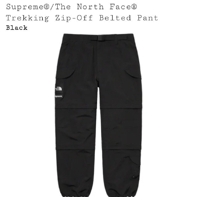 パンツL Supreme North Face Trekking pant 黒