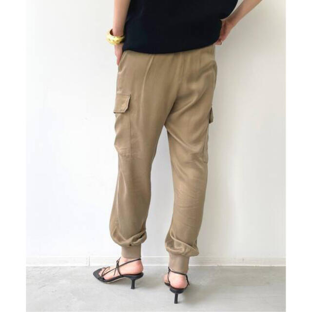 L'Appartement フィブリルサテン カーゴパンツ 100%本物 50.0%OFF