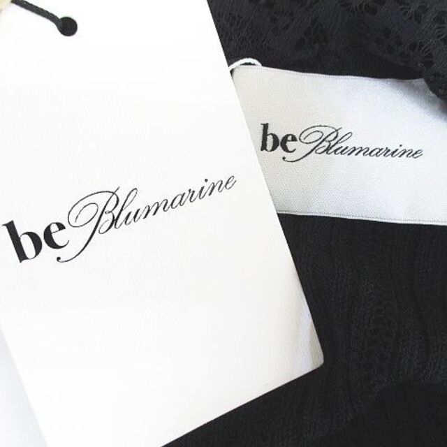 Blumarine(ブルマリン)のブルマリン Blumarine ストライプ柄 長袖 ニット セーター XS 黒 レディースのトップス(ニット/セーター)の商品写真