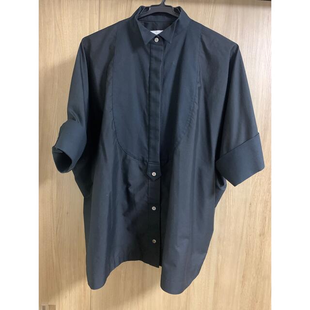 sacaiポプリンシャツブラック美品-tops.edu.ng