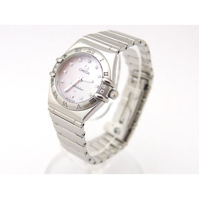 良質  OMEGA - オメガ コンステレーション 12Pダイヤ ピンクシェル文字盤 レディース 腕時計 腕時計