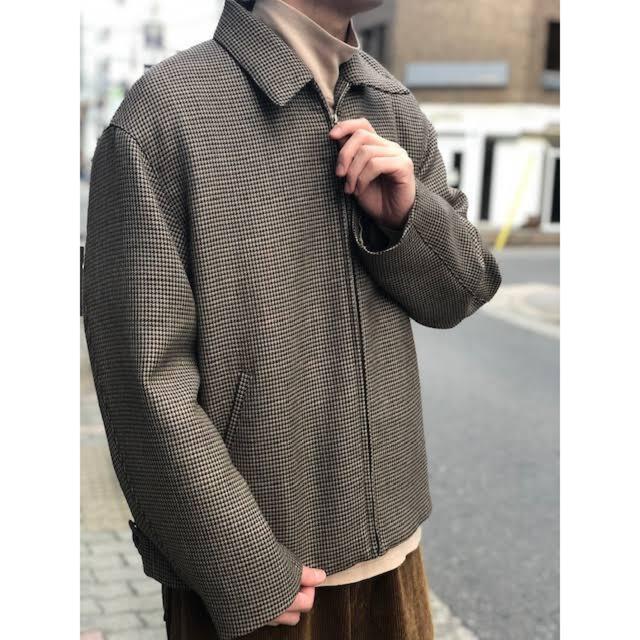 auralee 18aw ハウンドトゥース　ブルゾン