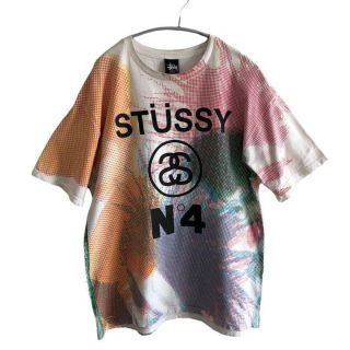 ステューシー(STUSSY)のSTUSSY　ステューシー　マルチカラー水玉ドット柄Tシャツ　カラフル(Tシャツ/カットソー(半袖/袖なし))