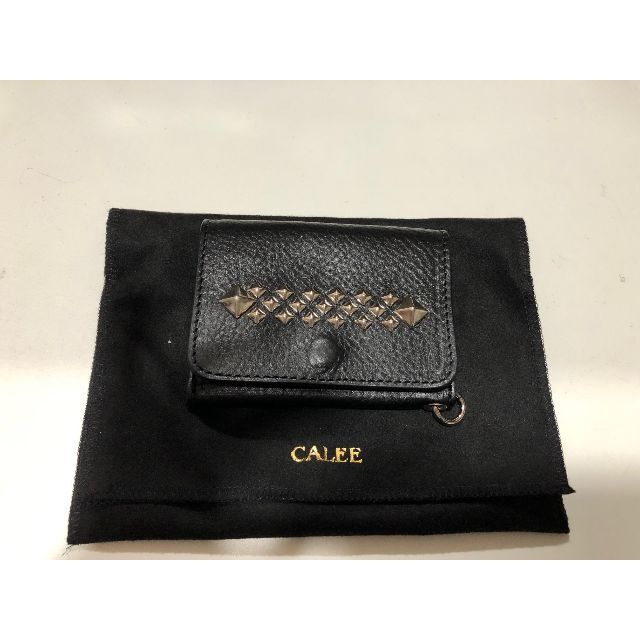 085003● CALEE STUDS LEATHER MULTI WALLET
