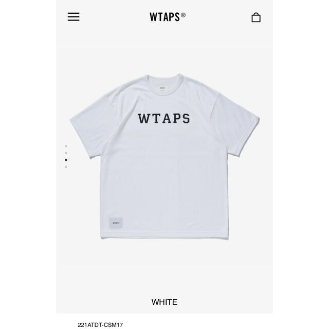 WTAPS 2022SS ACADEMY SS T-SHIRT WHITE L