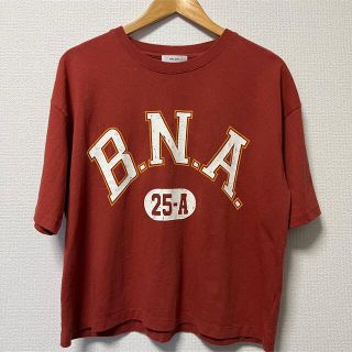 ニコアンド(niko and...)のニコアンド  ロゴプリント カットソー 赤系(Tシャツ(半袖/袖なし))