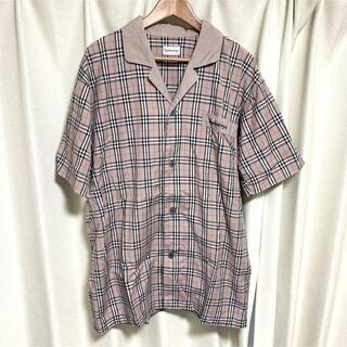 バーバリー(BURBERRY)のBurberrys パジャマシャツ 半袖 ノバチェック オーバーサイズ(シャツ)