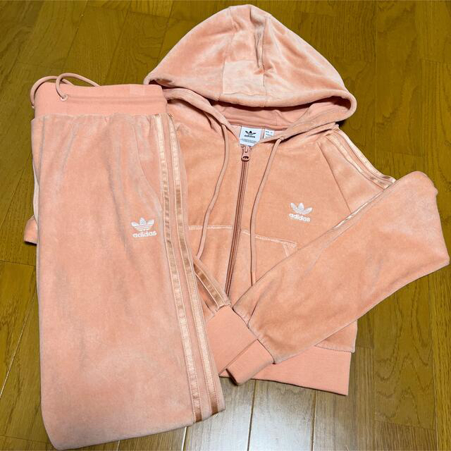 adidas - アディダス セットアップ S サーモンピンクの通販 by adidas - アディダス セットアップ S サーモンピンクの通販 by
