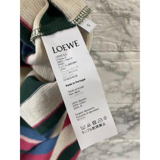 LOEWE - ロエベ LOEWE コットン Tシャツ ロゴ マルチカラー ボーダー