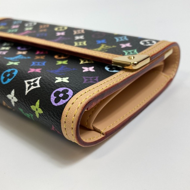 LOUIS VUITTON(ルイヴィトン)のルイヴィトン LOUIS VUITTON ポルトフォイユ インターナショナル M92658 モノグラムマルチカラー 長財布 モノグラムマルチカラーキャンバス ノワール ブラック レディースのファッション小物(財布)の商品写真