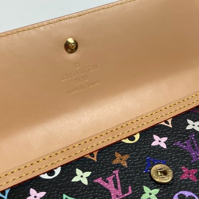 LOUIS VUITTON(ルイヴィトン)のルイヴィトン LOUIS VUITTON ポルトフォイユ インターナショナル M92658 モノグラムマルチカラー 長財布 モノグラムマルチカラーキャンバス ノワール ブラック レディースのファッション小物(財布)の商品写真