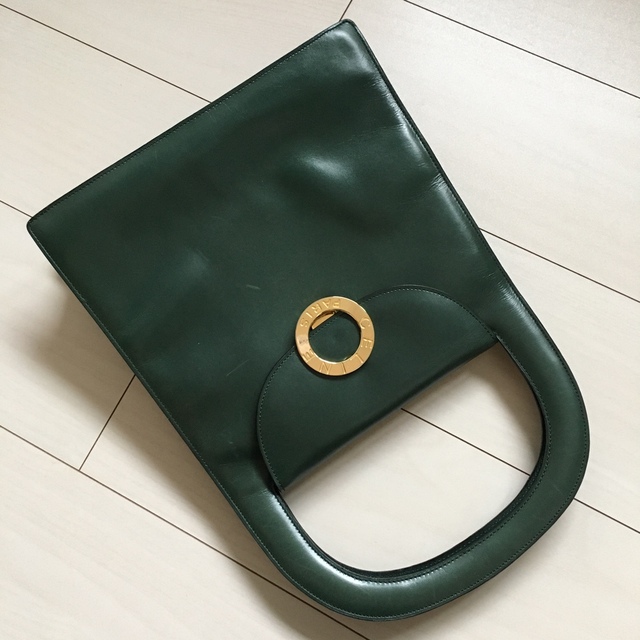 celine(セリーヌ)の希少 オールド セリーヌ サークル レザー ハンドバック レディースのバッグ(ハンドバッグ)の商品写真