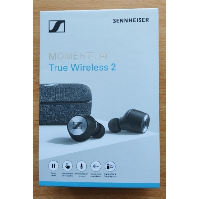 SENNHEISER(ゼンハイザー)のゼンハイザーMOMENTUM True Wireless 2 black スマホ/家電/カメラのオーディオ機器(ヘッドフォン/イヤフォン)の商品写真