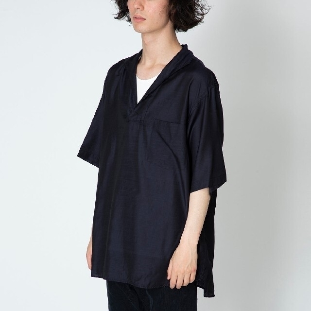 COMOLI 22ss シルクネル スキッパー シャツ コモリ ウールシルク COMOLI 22ss シルクネル スキッパー シャツ コモリ ウールシルク