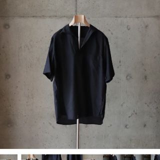 コモリ(COMOLI)のcomoli ウールシルクスキッパー半袖シャツ(シャツ)