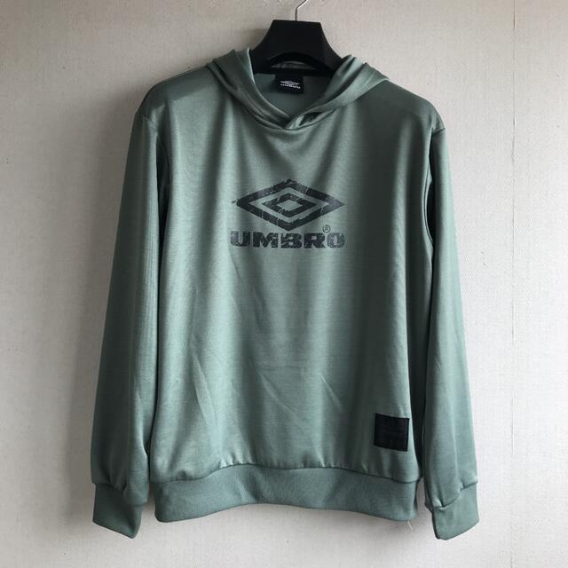 UMBRO アンブロ 80s パーカー プルオーバー 緑 グリーン 後付け