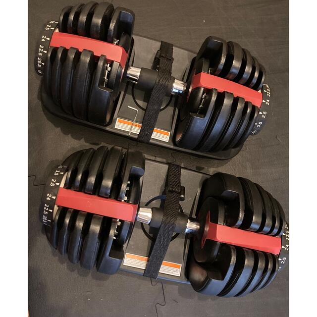 トレーニング/エクササイズ可変式ダンベル24kg　1/2  1個目