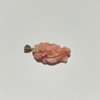 ピンク珊瑚 18k ペンダントトップ の通販 by kinaki's shop｜ラクマ