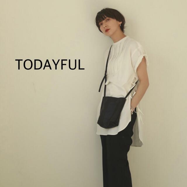 TODAYFUL ハーフスリーブドレスシャツ オフホワイト