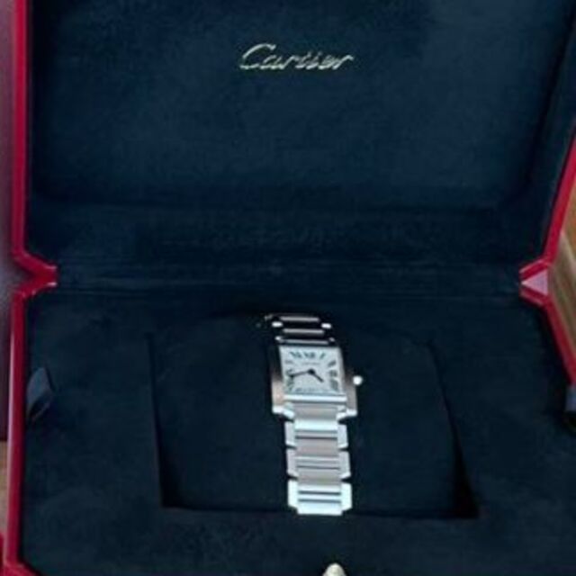 Cartier - 【美品】Cartierカルティエ　タンクフランセーズSM 腕時計