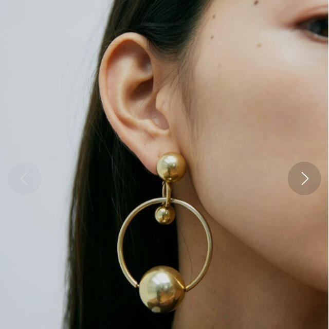 Ameri vintage SPHERE EARRING /GOLD イヤリング