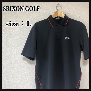Srixon - メンズ ゴルフウェア ポロシャツ ブラック スリクソン Lサイズ