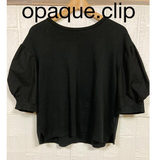 オペークドットクリップ(OPAQUE.CLIP)のオペークドットクリップ　カットソー【美品】(Tシャツ(半袖/袖なし))