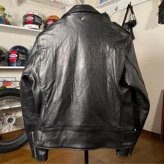 schott - 新品未使用☆Schott 217US ワンスター ダブルライダース 黒