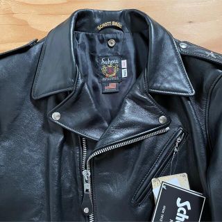 schott - 新品未使用☆Schott 217US ワンスター ダブルライダース 黒