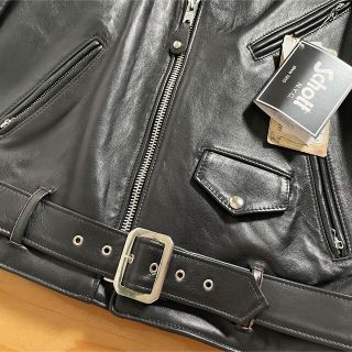 schott - 新品未使用☆Schott 217US ワンスター ダブルライダース 黒