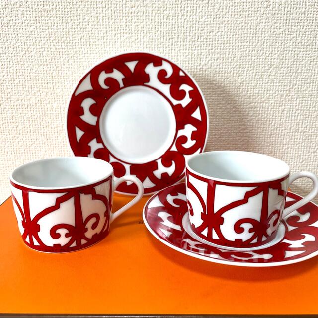 【新品 2客セット】エルメス ガダルキヴィール ティーカップ&ソーサー