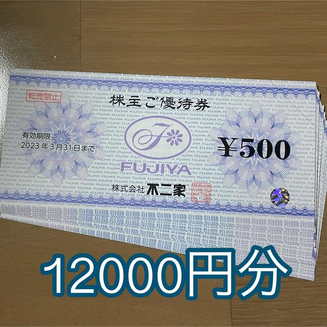 不二家 株主優待券 12000円分 優待券/割引券 優待券/割引券
