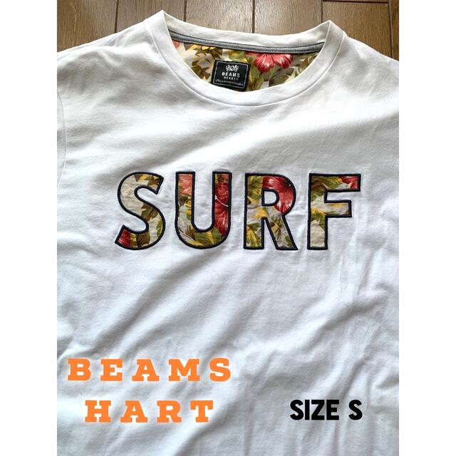 BEAMS(ビームス)のBEAMS HEART Tシャツ 白 ボタニカル ボタニカル柄 メンズのトップス(Tシャツ/カットソー(半袖/袖なし))の商品写真