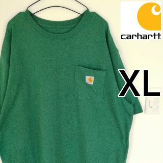 カーハート(carhartt)のcarhartt ハンターグリーン 半袖Tシャツ カーハート 男性XL ゆるダボ(Tシャツ/カットソー(半袖/袖なし))