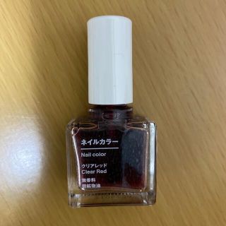 ムジルシリョウヒン(MUJI (無印良品))の無印ネイルカラー　クリアレッド(マニキュア)