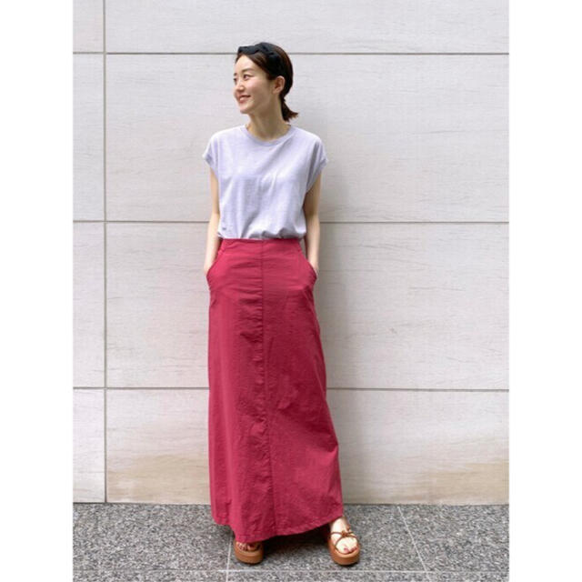 IENA(イエナ)のナイロンコットントラペーズスカート　iena レディースのスカート(ロングスカート)の商品写真