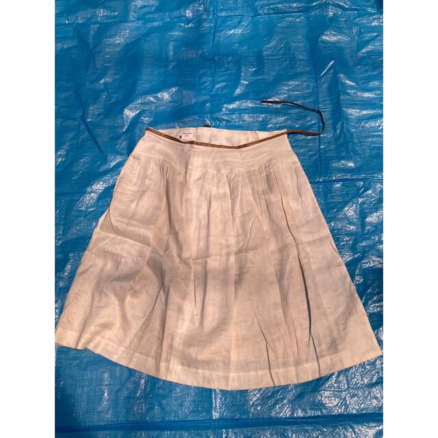 ALPHA CUBIC(アルファキュービック)のリネン　巻きスカート レディースのスカート(ひざ丈スカート)の商品写真