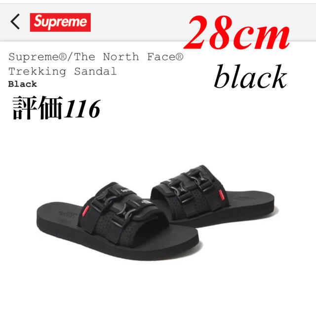 Supreme The North Face Trekking Sandal 黒