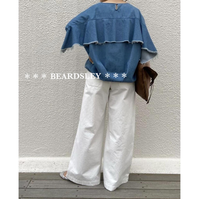 24200円 新品タグ付き ビアズリー BEARDSLEY コットンバギーパンツ